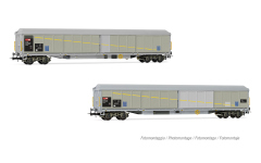 Rivarossi HR6650 - H0 - 2-tlg. Set Schiebewandwagen, SBB, Ep. V